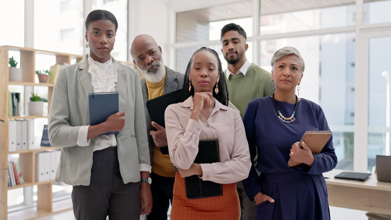 gente de negocios, cara y corporativa