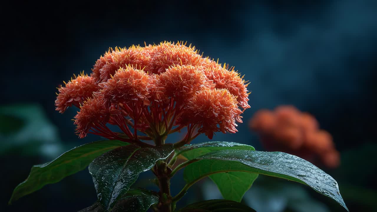 A Stunning Close-Up of Vibrant Orange Flowers Against a Lush Green Background, Highlighting Nature's Remarkable Beauty and Intricate Details in Soft Lighting