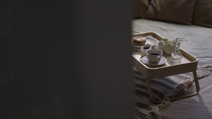 Breakfast in Bed with Easter Decor
