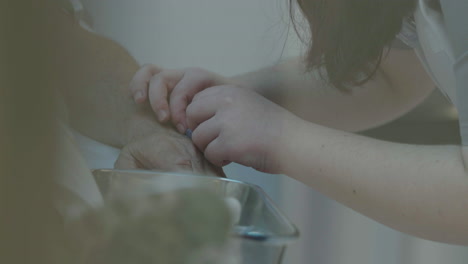 medical procedure on patient