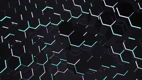 motion dark blue and pink hex grid background