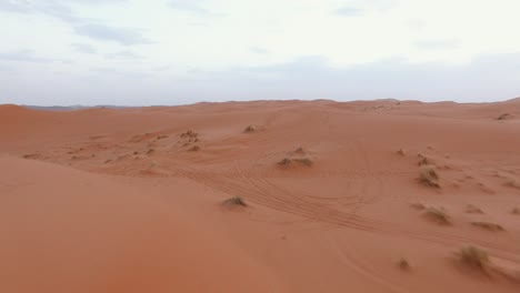 aerial: sahara desert in morocco