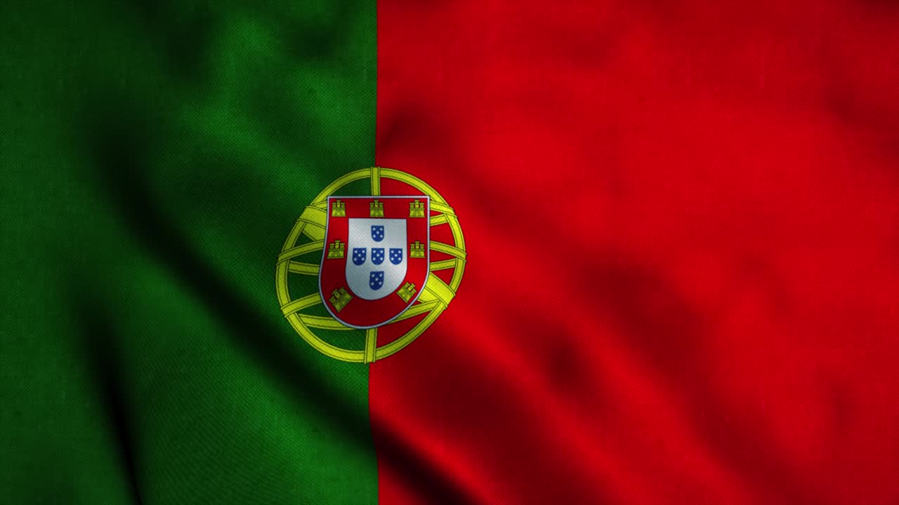 ポルトガルの国旗 - ポルトガル国旗 - シンボル・オブ・ポルトガル - シームレス・ループ・アニメーション