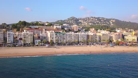 lloret de mar, una ciudad en la costa brava en la región de cataluña de españa