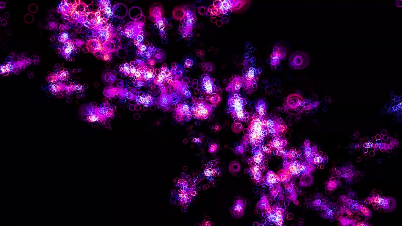 반지 모양 입자 애니메이션 모션 그래픽