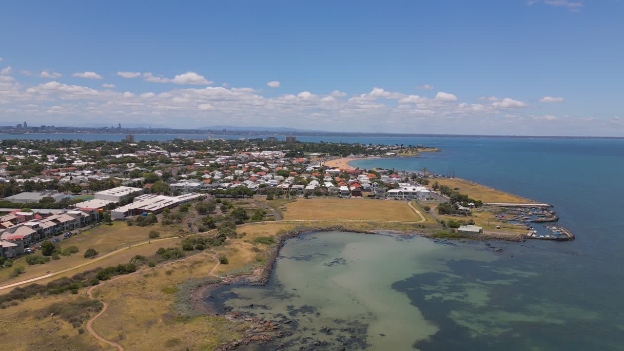 Drone footage of Williamstown and the Jawbone Nature Conservation Reserve.