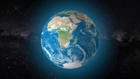 fondo de video cinematográfico muestra el globo giratorio realista, haciendo zoom en el país de mozambique | fondo de video realista de la tierra giratorio y haciendo zoom en el país de mozambique en 4k