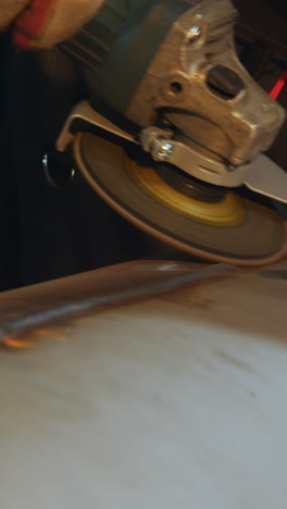 metal grinding and fabrication process