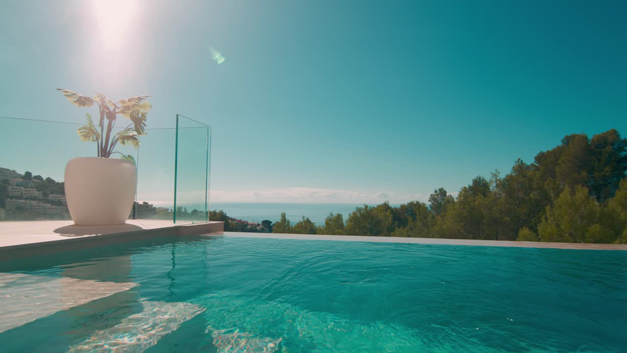 Beautiful luxury mediterranean villa with infinity pool and view to sea ...