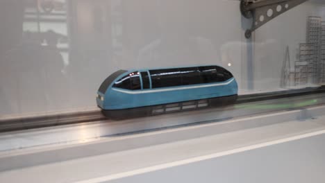 interactive monorail exhibit at the museum