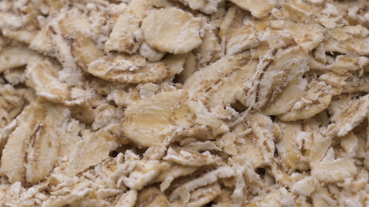 귀리는 건강한 아침 식사 음식을 닫습니다