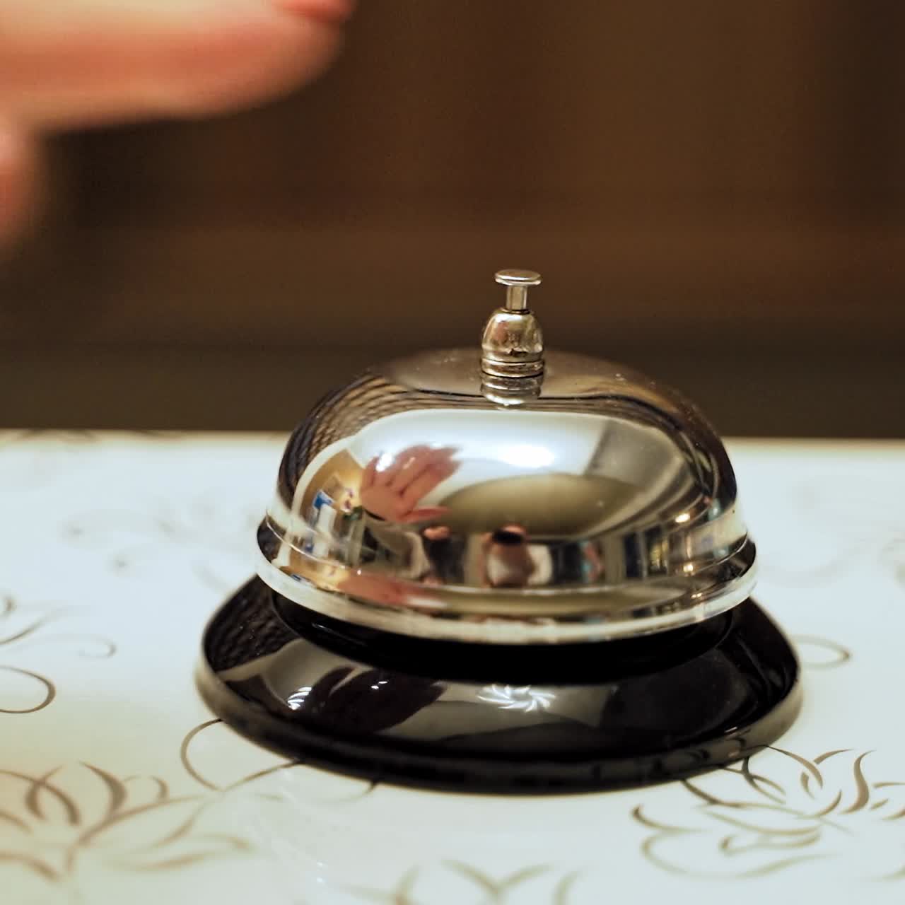 Service bell vintage with hand