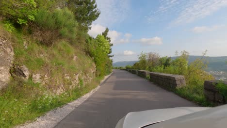 Serpentine Mountain Road Through Lush Montenegro Forests Overlooking Kotor Bay