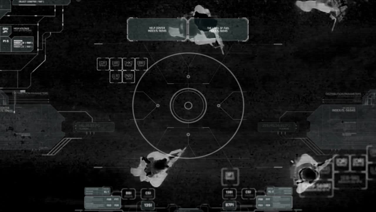 drone con visión nocturna térmica vista de escuadrón terrorista caminando con armas