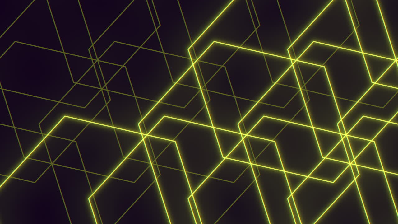 Bold geometric shapes abstract black and yellow design