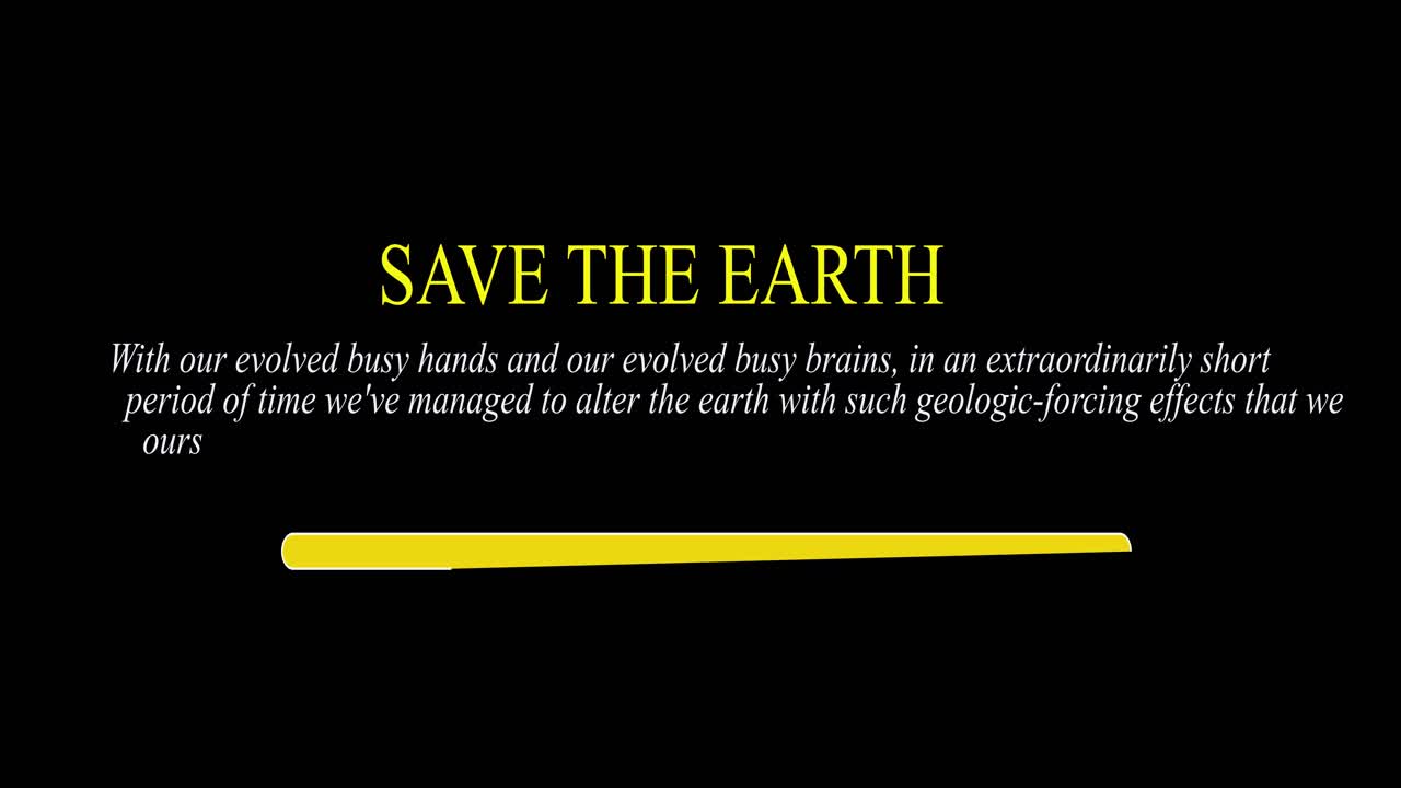 Save the earth climate change campaign