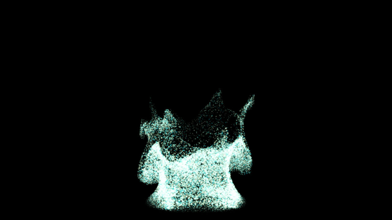 추상적인 반이는 입자 폭발