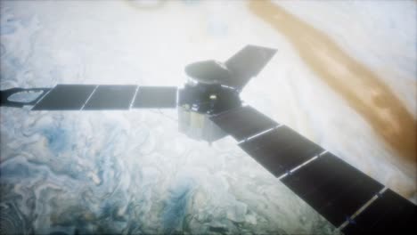 satélite de juno en órbita alrededor de júpiter