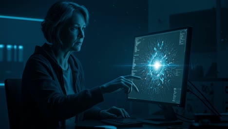 immersed in the world of data visualization, i find myself in a dimly lit workspace, deeply focused during a late-night research session