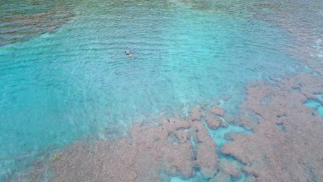 Pareja-Haciendo-Snorkel-En-El-Mar-4k