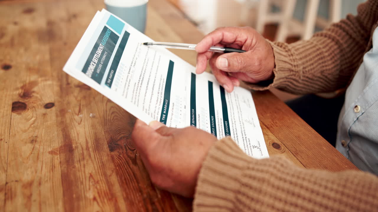 Divorce Settlement Agreement Review