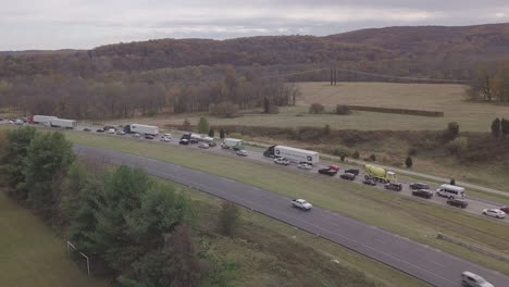 traffic on highway in pennsylvania