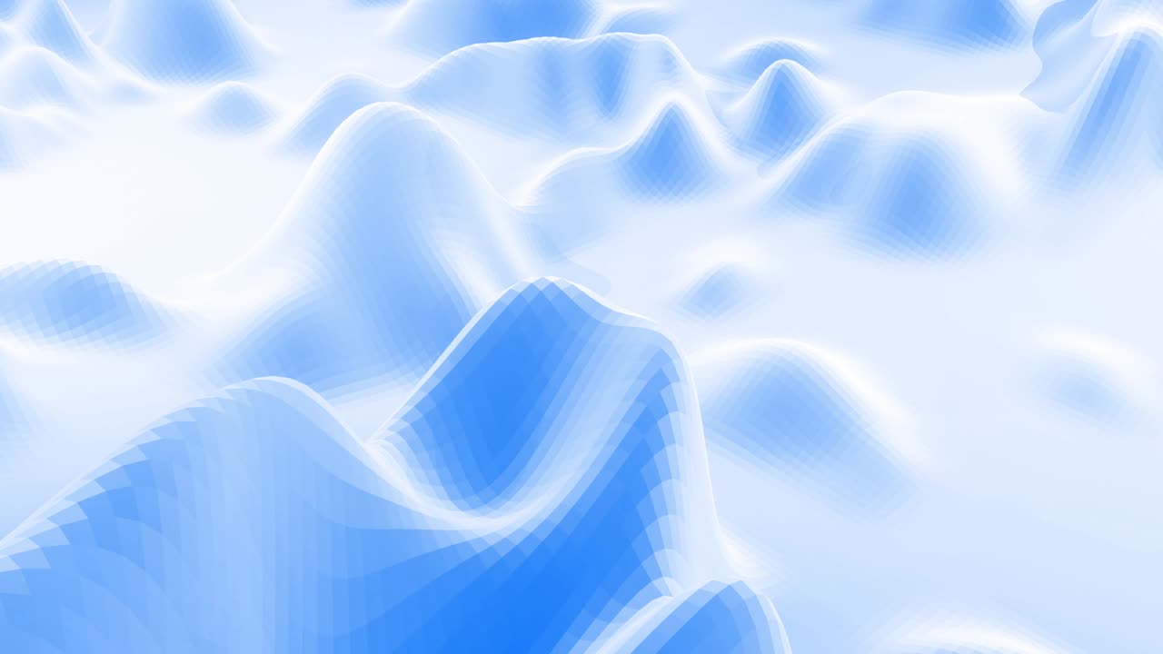 스타일리시 블루 화이트 크리에이티브 추상 저 폴리 배경 4k 추상 파동 패턴 루프로 표면을 이동 부드러운 부드러운 무 애니메이션 간단한 미니멀 기하학 bg