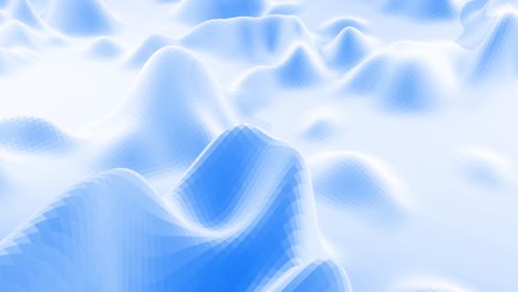 estilo azul blanco creativo abstracto bajo fondo poli en 4k. patrón ondulado abstracto se mueve en la superficie en bucle. animación suave sin costuras suave. simple bg geométrico minimalista.