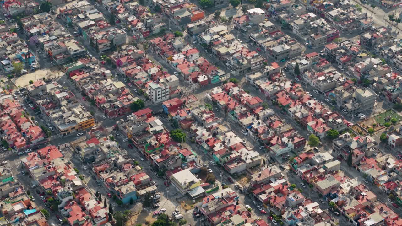 Drone view of Ecatepec in Metropolitan Area of Mexico City