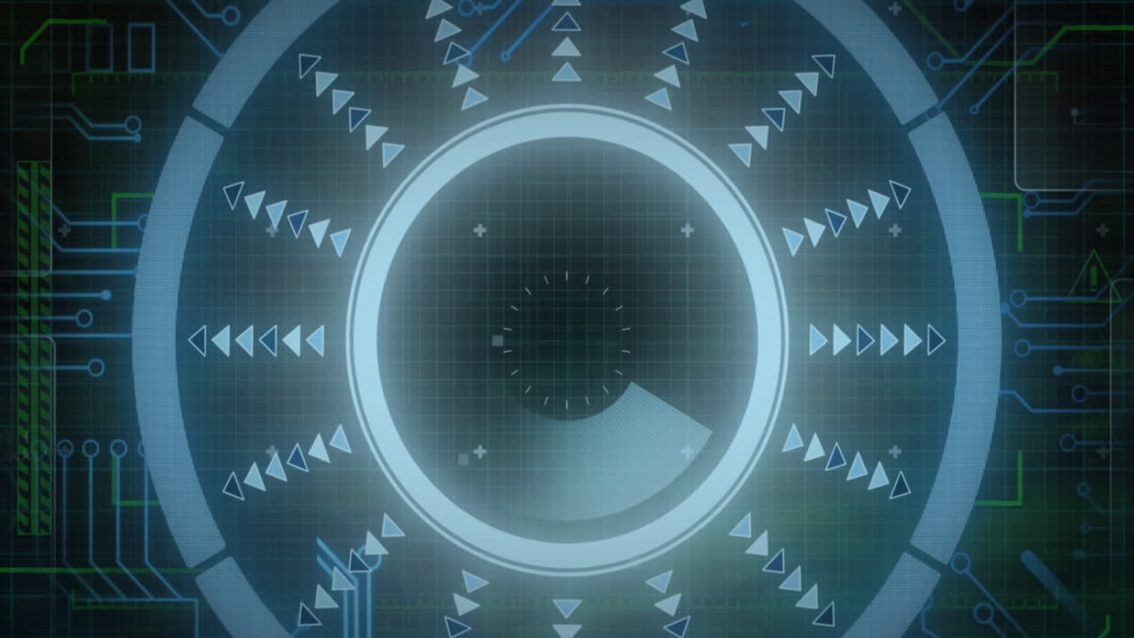 Animation of data processing over scope scanning