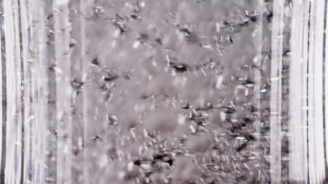Close-up of Bubbles in a Transparent Container