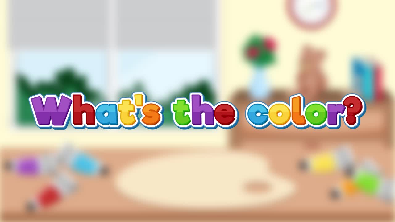 애니메이션 페인트 튜브가 다채로운 얼룩을 어내고 있습니다.