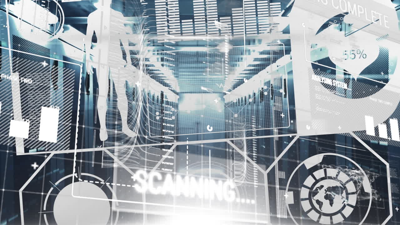 Animation of digital interface over science data processing