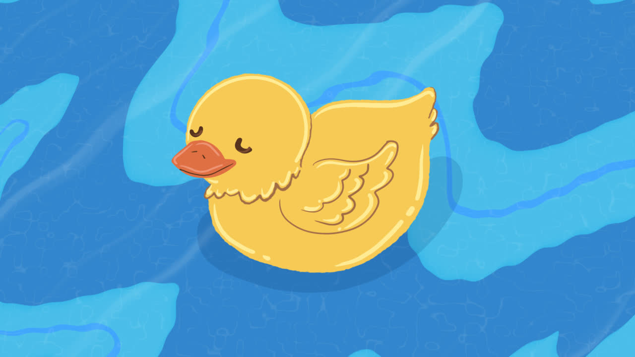 Yellow Rubber Duck in Water