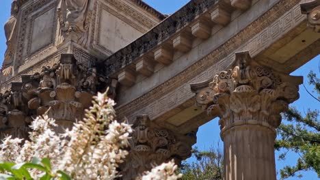 palace of fine arts in san francisco california usa, architecture details on sunny day