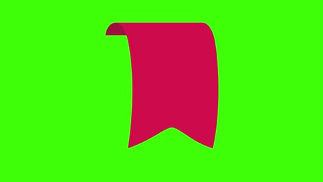 icono de pegatina de un letrero en blanco rojo en una pantalla verde en 4k