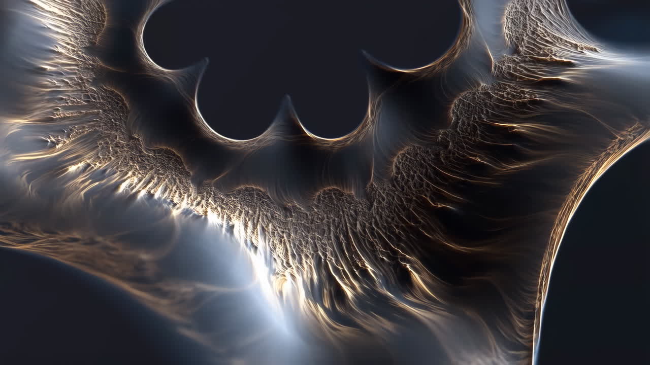 Abstract Organic Waves of Light and Shadow