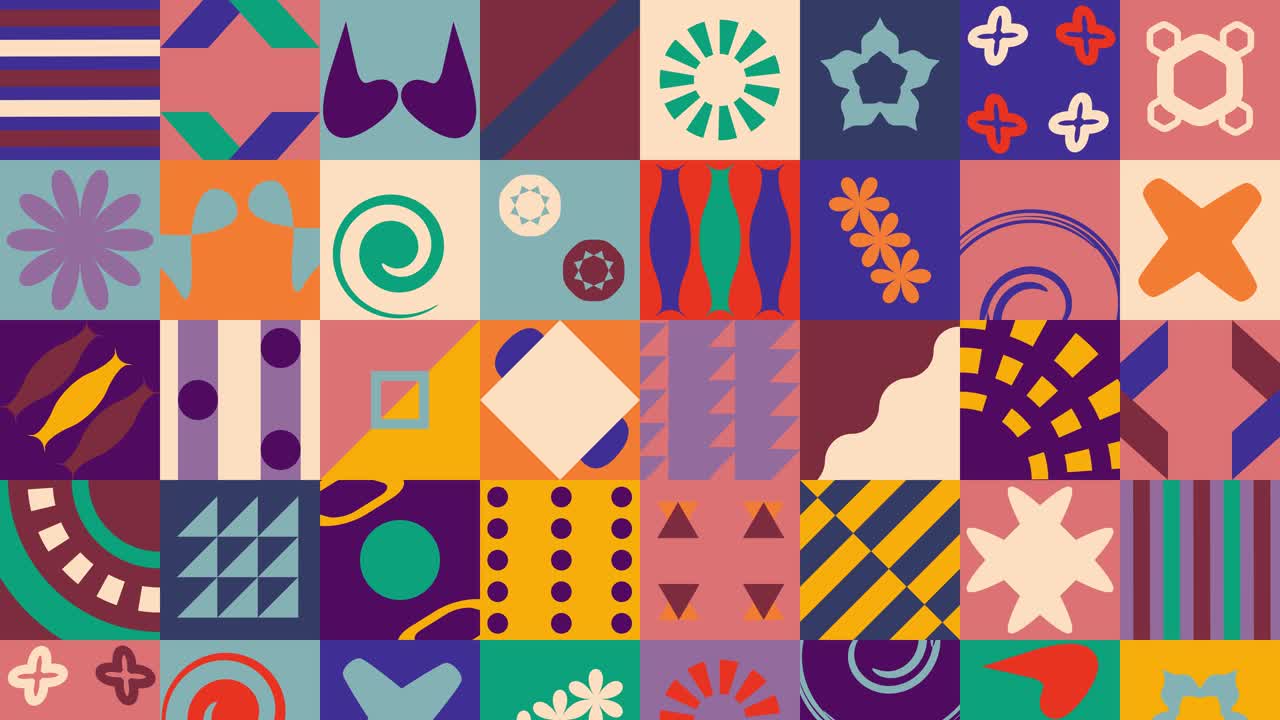 Colorful Geometric Abstract Pattern Background