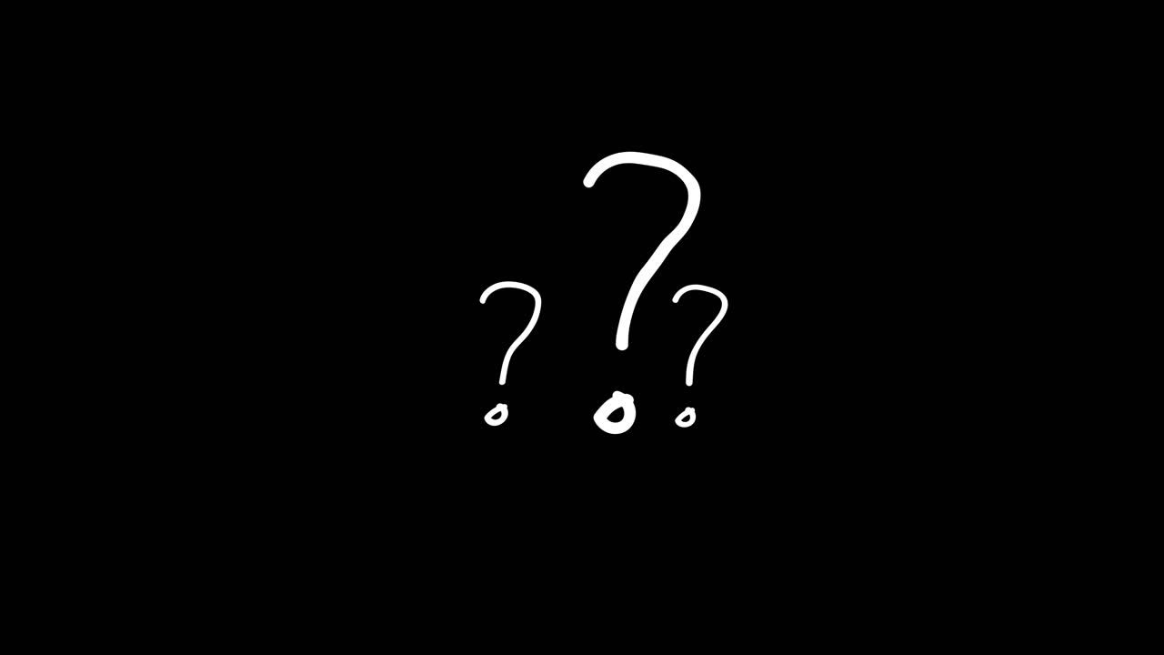 Hand Drawn Question and Exclamation Marks Symbol