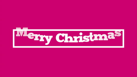 Modern-Merry-Christmas-text-in-frame-on-red-gradient