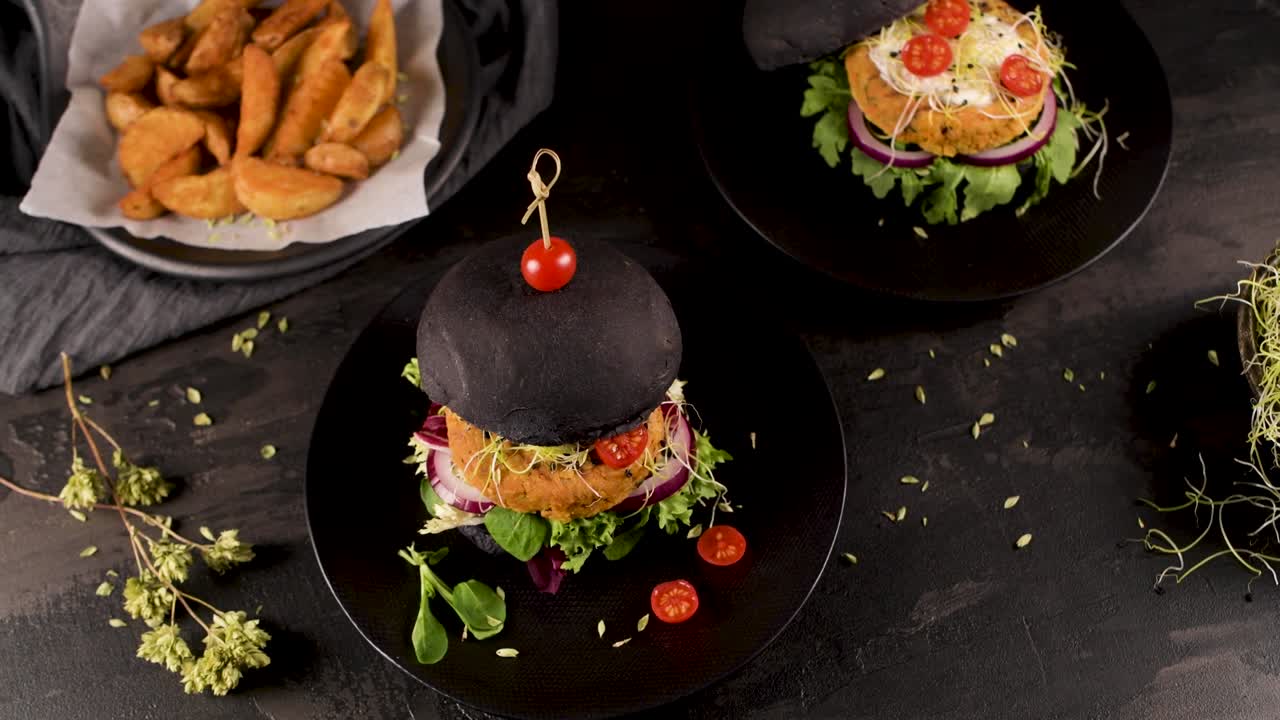 hamburguesas de verduras a la parrilla