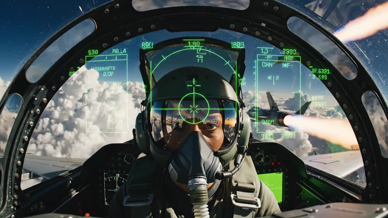 Fighter Pilot Cockpit View