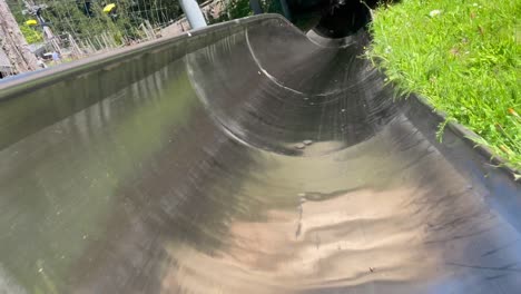 fun summer slide at a mountain resort