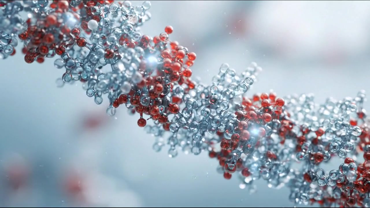 Abstract 3D Animation of Molecular DNA Structure