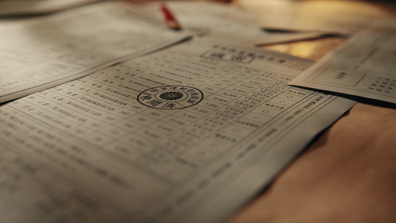 Japanese World War II scattered papers and notes