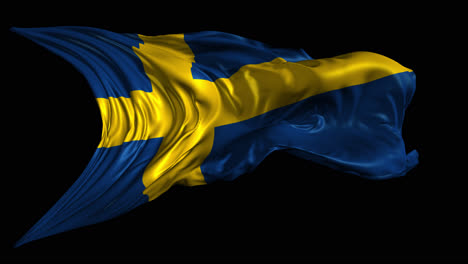 rippling swedish flag