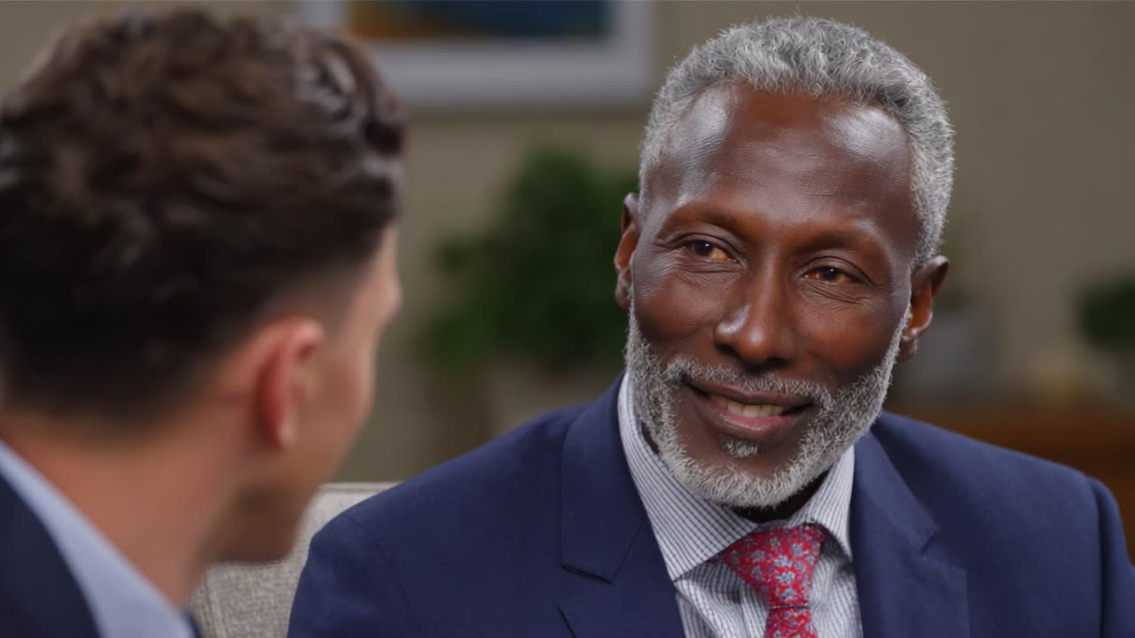 Engaging Conversation Between Two Individuals: A Moment of Insight, Connection, and Understanding Captured in Two Frames