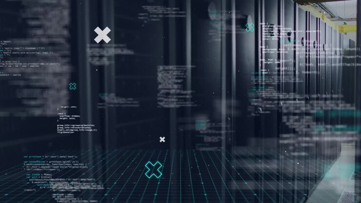 Animasjon av databehandling over servere