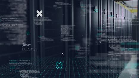 Animation-of-data-processing-over-servers