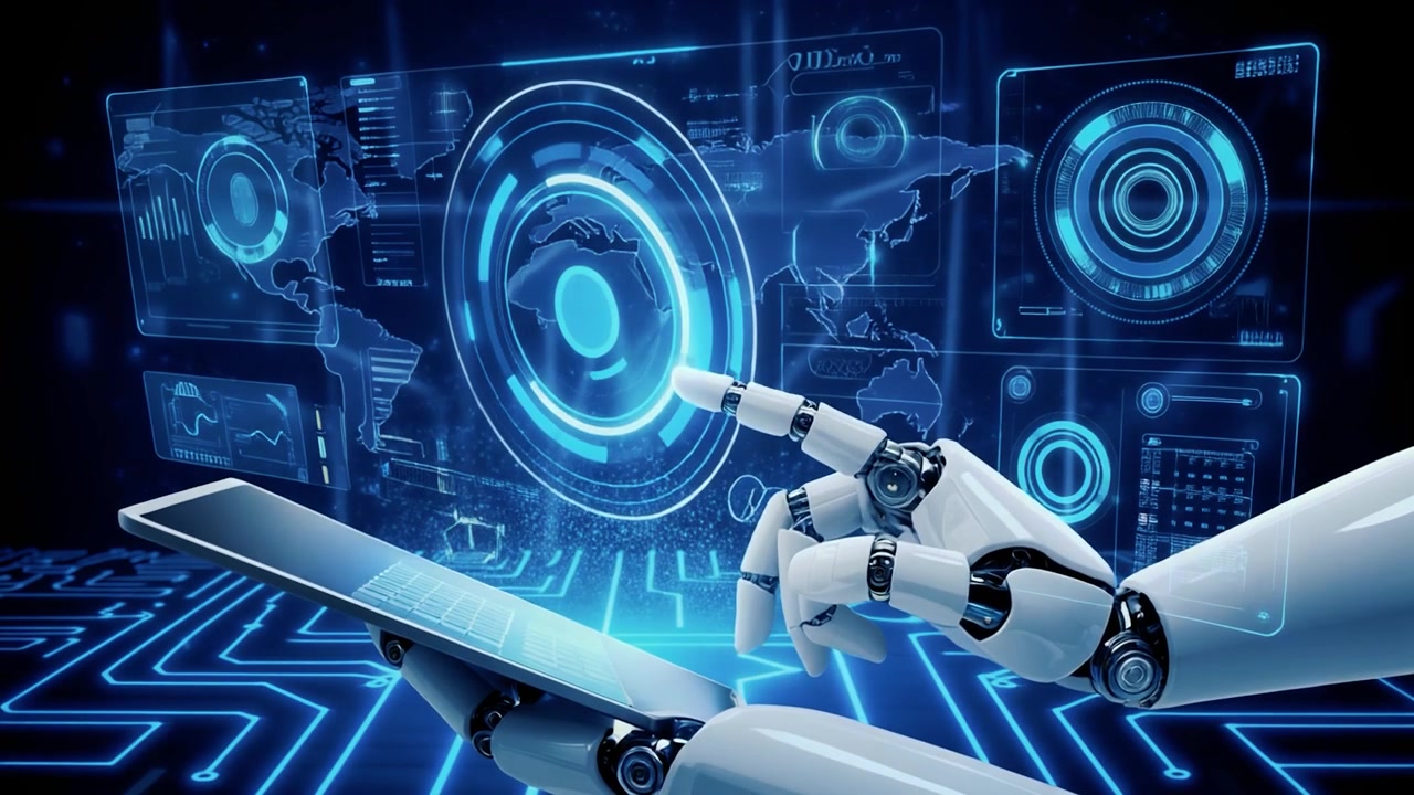 Robot Hand Interacting with Digital Holographic Interface
